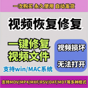 损坏MP4视频修复软件断电恢复工具短片导出摄像机视频文件修复-料星球资源社