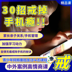 戒瘾网瘾视频教程全套管理技巧亲子关系学习动力在线课程-料星球资源社