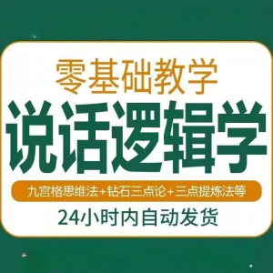 说话技巧口才训练思维逻辑学习课程如何让说话更有逻辑教程视频-料星球资源社