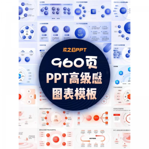 HZH精选创意960页7套公司大厂万能逻辑框架构图ppt图表模板高级感-料星球资源社
