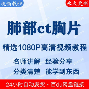 肺部ct胸片视频教程新手自学零基础入门精通教学课程全集-料星球资源社