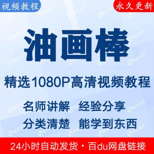油画棒视频教程新手自学零基础入门精通教学课程全集-料星球资源社