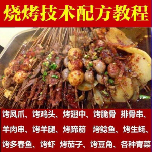 正宗全国烧烤技术配方全套视频教程配料技巧制作培训教学资料大全-料星球资源社