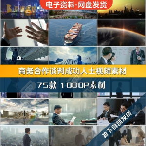 商务合作共赢洽谈企业团队公司开会成功人士签字握手宣传影片素材-料星球资源社