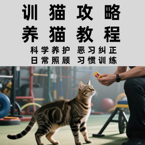 训猫入门培训教学视频课程驯猫教程家庭养猫指南攻略大全注意事项-料星球资源社