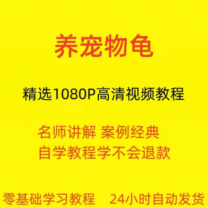 养宠物龟饲养视频教程全套从入门到精通技巧培训学习在线课程-料星球资源社