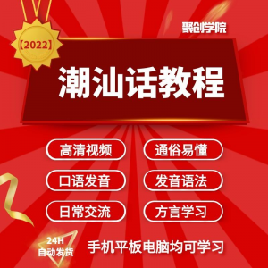 潮汕话视频教程自学习资料教学方言发音培训零基础揭阳潮州语入门-料星球资源社