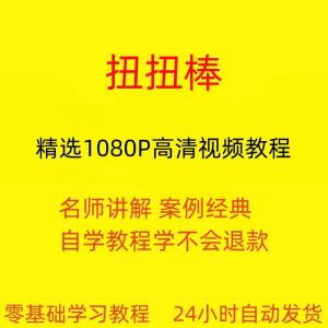 扭扭棒手工视频教程全套从入门到精通技巧培训学习在线课程-料星球资源社