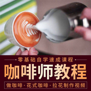 咖啡师视频教程自学拉花技术方法制作技巧开店配方培训教学课程-料星球资源社