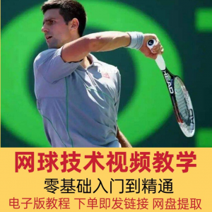 网球技术教程视频基本动作分解教学零基础入门自学到精通电子版课-料星球资源社