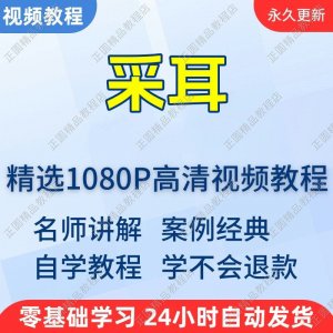 采耳手法视频学习教程新手自学零基础入门精通教学培训课程全集-料星球资源社